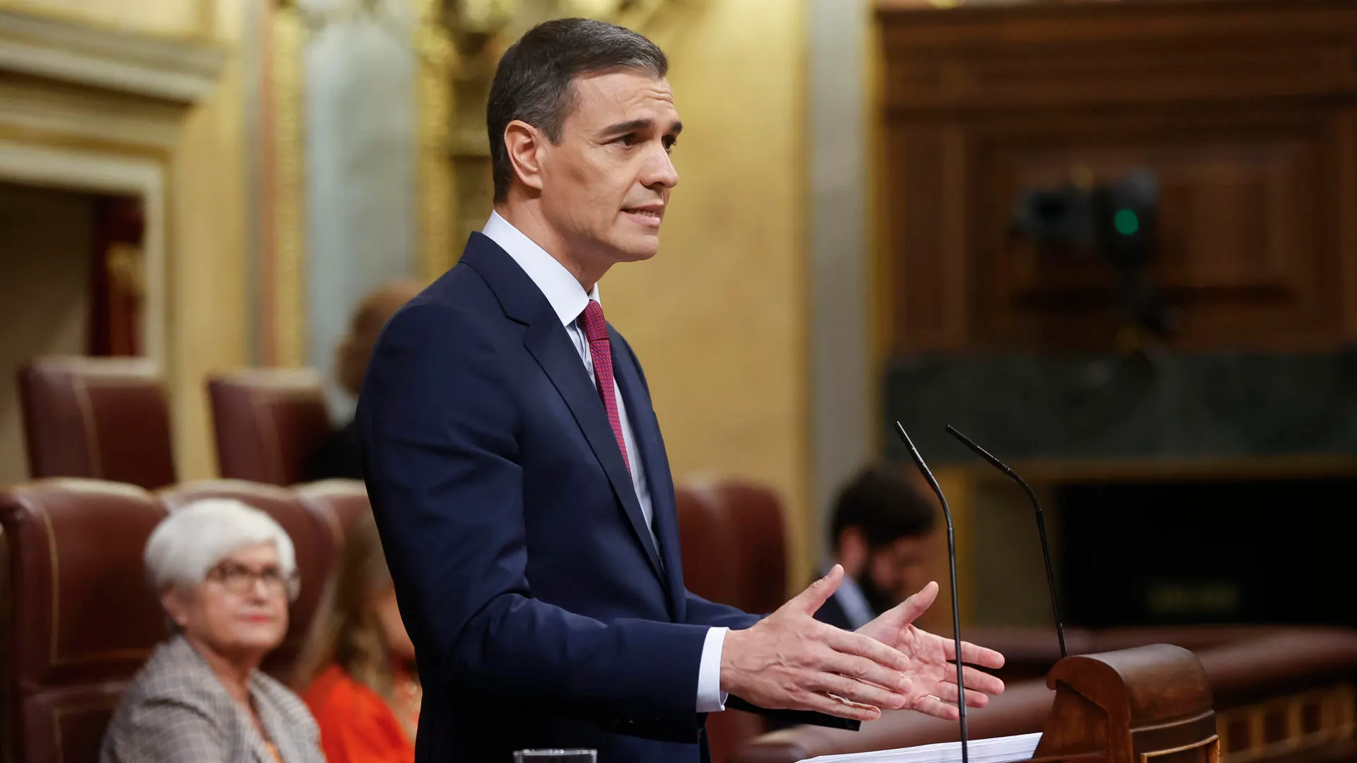 el secretario general del PSOE y presidente del Gobierno en funciones, Pedro Sánchez, interviene ante Congreso.