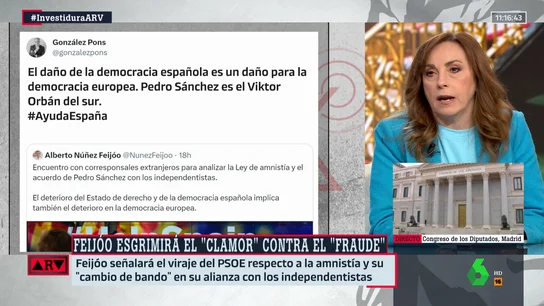 Angélica Rubio: "Orban se parece más a algunas presidentas autonómicas que tiene el PP" Angélica Rubio: "Orban se parece más a algunas presidentas autonómicas que tiene el PP"