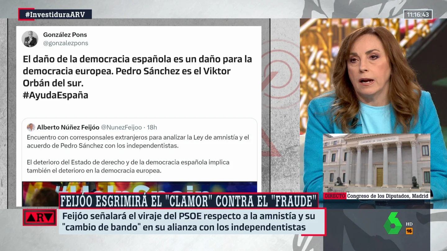 Angélica Rubio: "Orban se parece más a algunas presidentas autonómicas que tiene el PP" Angélica Rubio: "Orban se parece más a algunas presidentas autonómicas que tiene el PP"