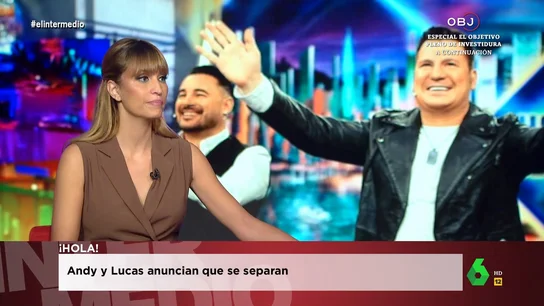 Sandrá Sabatés reacciona a la separación de Andy y Lucas: "Por ahí, igual se puede empezar a romper España" Sandrá Sabatés reacciona a la separación de Andy y Lucas: "Por ahí, igual se puede empezar a romper España"