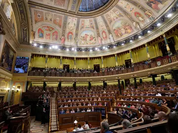 El Congreso de los Diputados, en una sesión de votación en agosto de 2023