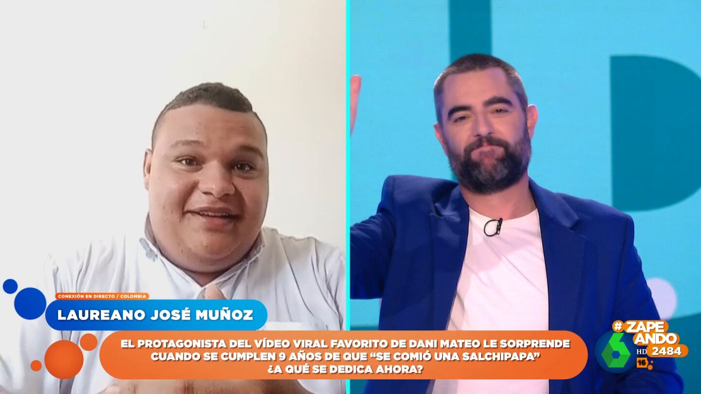 Dani Mateo cumple un sue&ntilde;o y entrevista al protagonista de su viral favorito: 'El ni&ntilde;o de la Salchipapa'