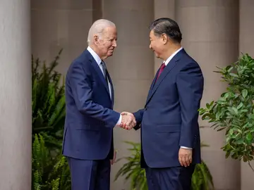  El presidente chino, Xi Jinping, y su homólogo de Estados Unidos, Joe Biden.