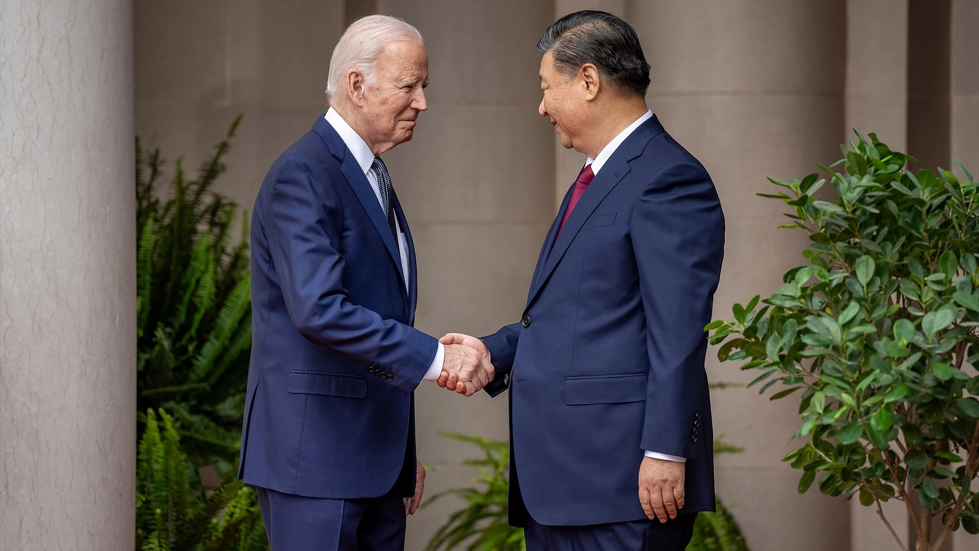  El presidente chino, Xi Jinping, y su homólogo de Estados Unidos, Joe Biden.