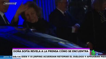 La reacción de Angie Cárdenas (con lapsus incluido) al ver a la reina Sofía: "Está como Jordi Hurtado"