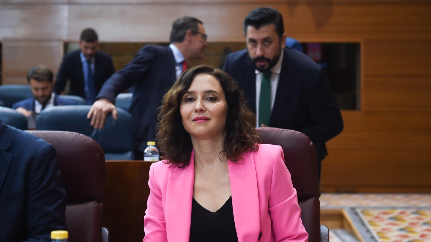 La presidenta de la Comunidad de Madrid, Isabel Díaz Ayuso, durante un pleno en la Asamblea La presidenta de la Comunidad de Madrid, Isabel Díaz Ayuso, durante un pleno en la Asamblea/ Gustavo Valiente / Europa Press