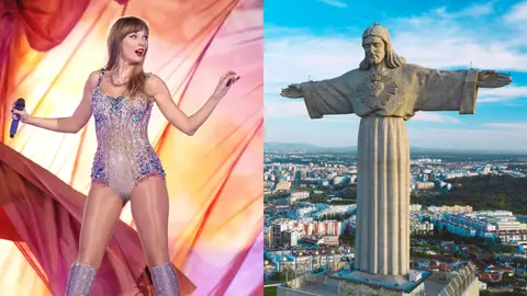 Taylor Swift y el Cristo Redentor