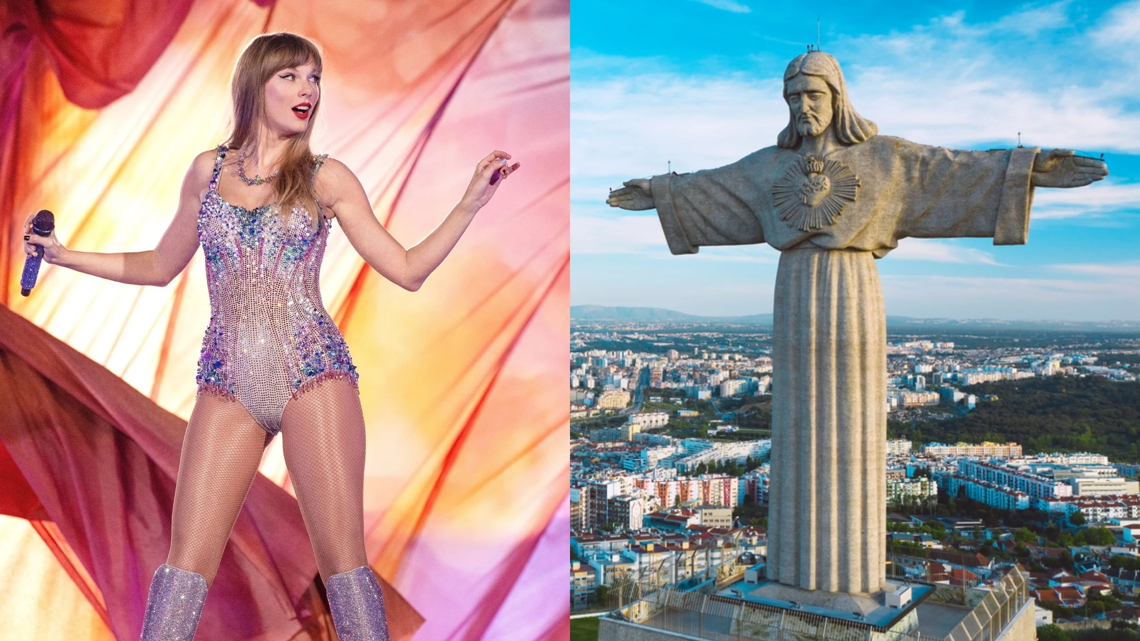 Taylor Swift y el Cristo Redentor