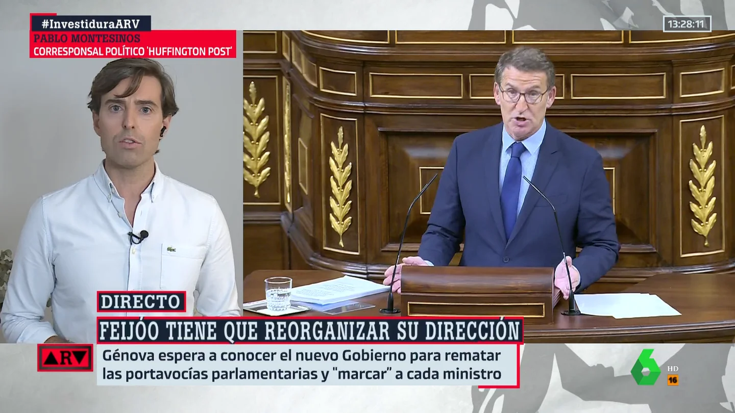Pablo Montesinos asegura que el PP urge a Feijóo a hacer cambios: "Muchos están pendientes del móvil" Pablo Montesinos asegura que el PP urge a Feijóo a hacer cambios: "Muchos están pendientes del móvil"