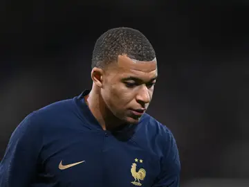 Mbappé, en un partido con Francia