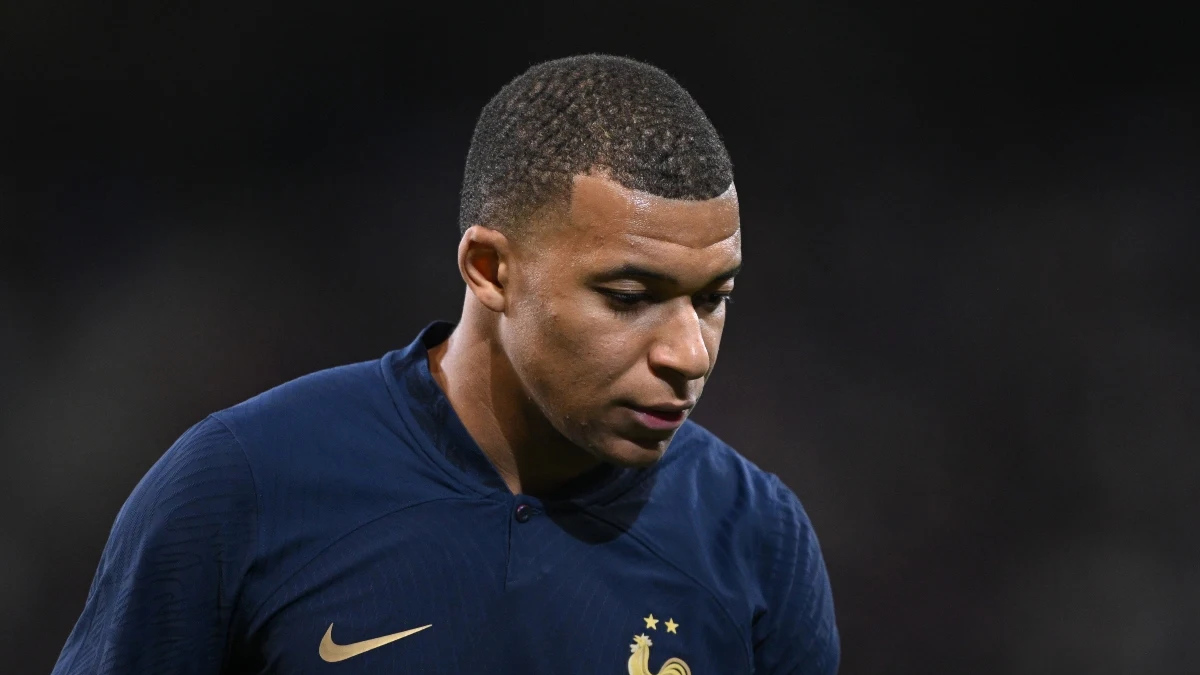 Mbappé, en un partido con Francia