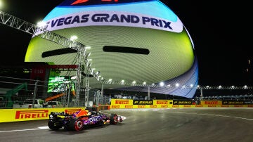 Max Verstappen en el circuito de Las Vegas