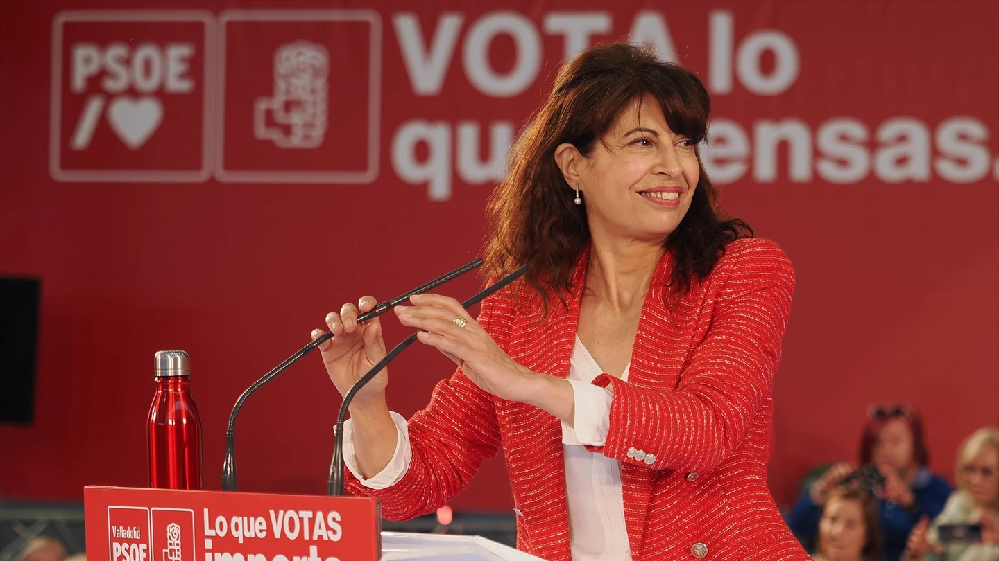 La recién nombrada ministra de Igualdad, Ana Redondo, durante un acto de campaña del PSOE deValladolid, a 21 de mayo de 2023. La recién nombrada ministra de Igualdad, Ana Redondo, durante un acto de campaña del PSOE deValladolid, a 21 de mayo de 2023.