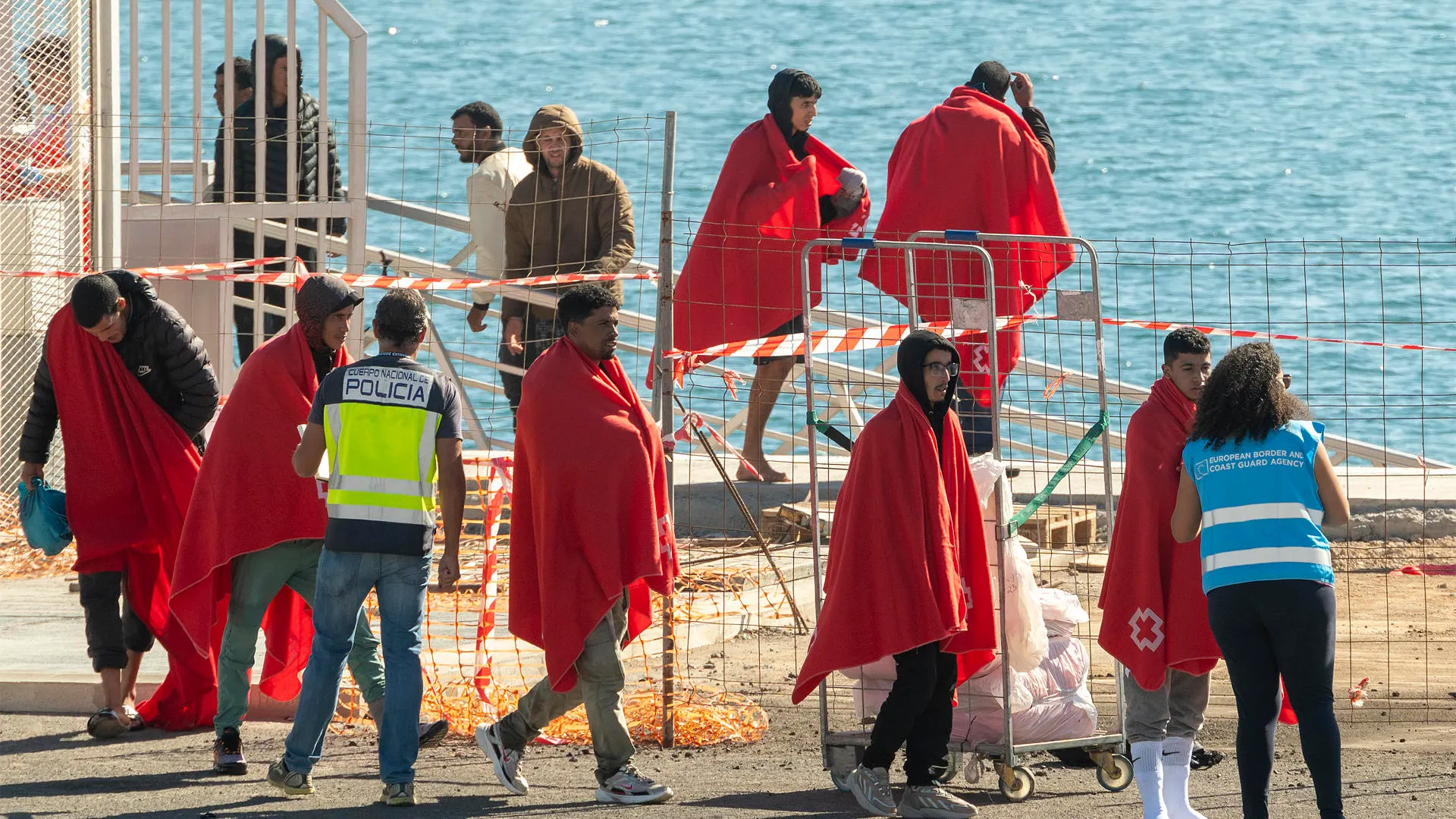 Migrantes llegados a Canarias el domingo 19/11/2023