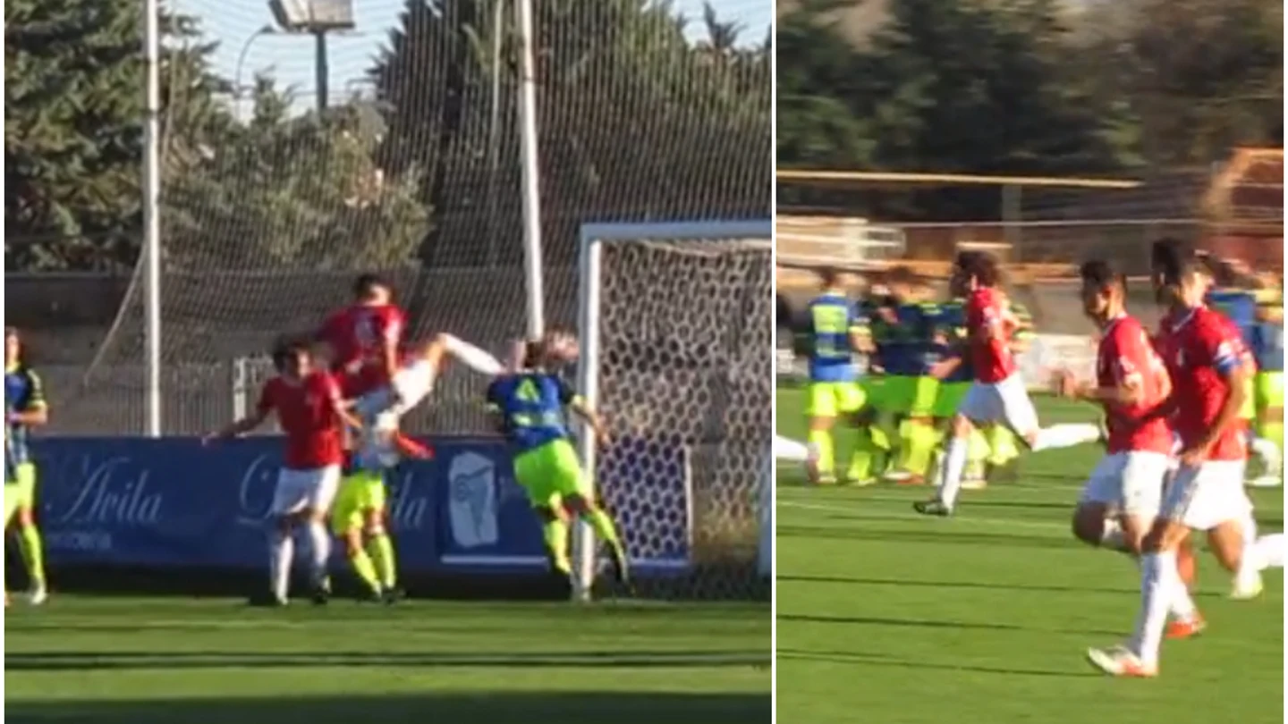 El polémico gol del Real Ávila ante el Atlético Tordesillas El polémico gol del Real Ávila ante el Atlético Tordesillas