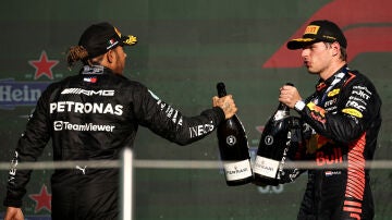 Hamilton y Verstappen