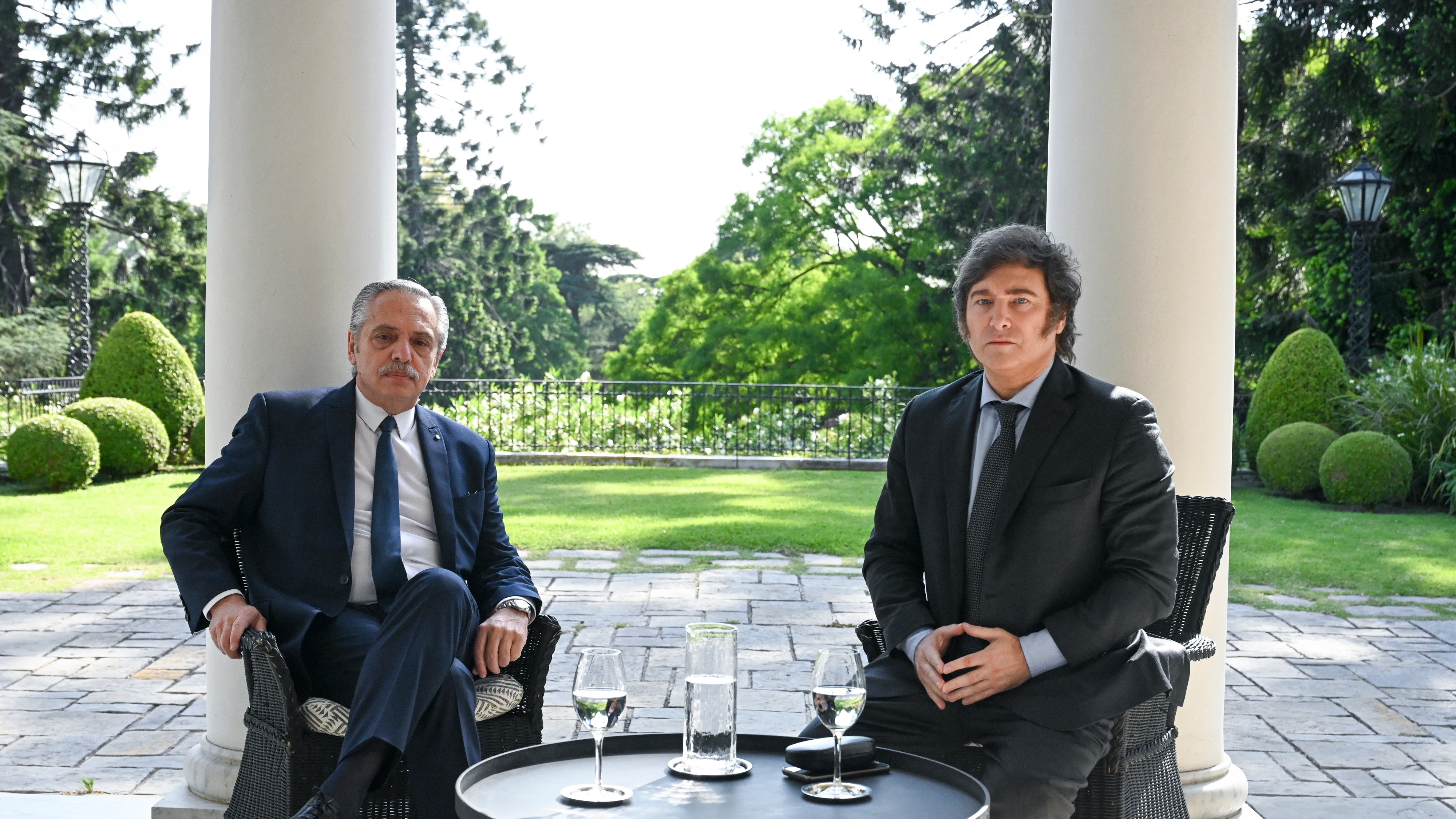 Alberto Fernández y Javier Milei