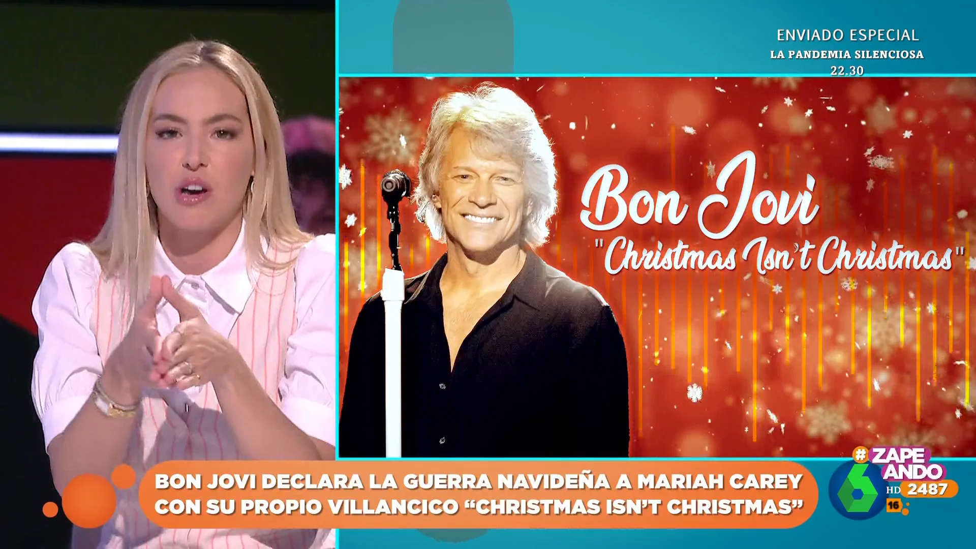 La reacción de Isabel Forner al escuchar el nuevo villancico de Bon Jovi: "Destronar a Mariah Carey es imposible"