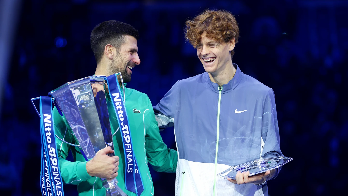 Novak Djokovic y Jannik Sinner Novak Djokovic y Jannik Sinner