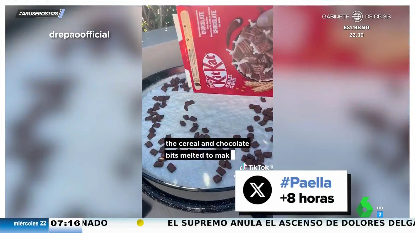 El enfado de Alfonso Arús con las paellas de KitKat, chuches o Taco Bell: "No lo he probado ni lo voy a probar" El enfado de Alfonso Arús con las paellas de KitKat, chuches o Taco Bell: "No lo he probado ni lo voy a probar"