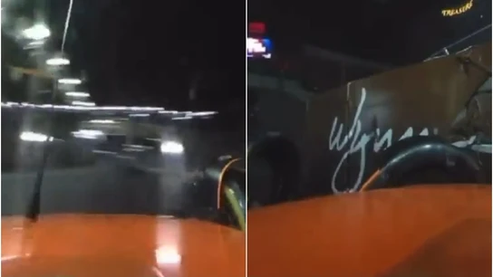 Accidente de Norris desde dentro Accidente de Norris desde dentro