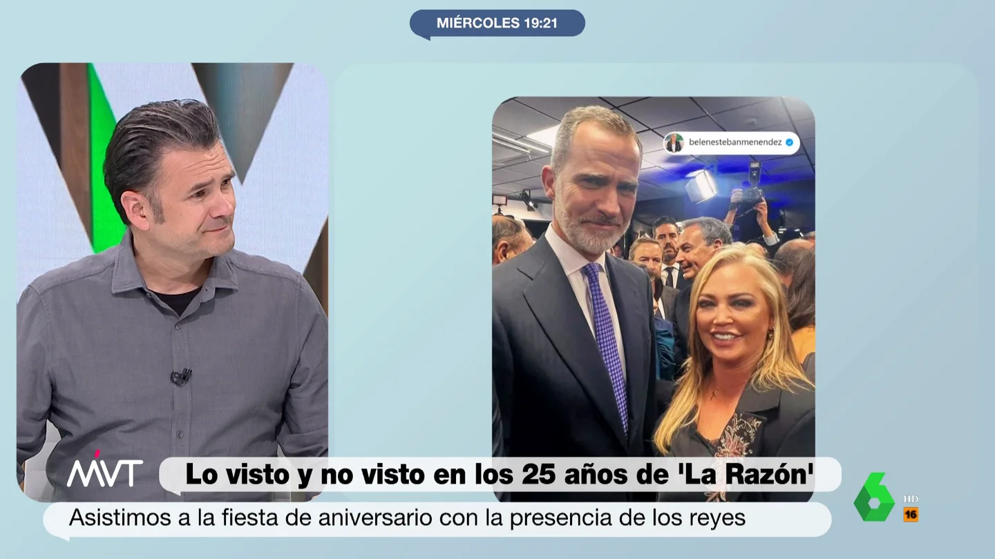 Iñaki López, sobre Belén Esteban en la fiesta de La Razón Más Vale Tarde analiza algunos momentos curiosos y revela quiénes fueron las personas más solicitadas en la fiesta de 'La Razón' por su 25º aniversario. Los divertidos comentarios de Iñaki López, en este vídeo.