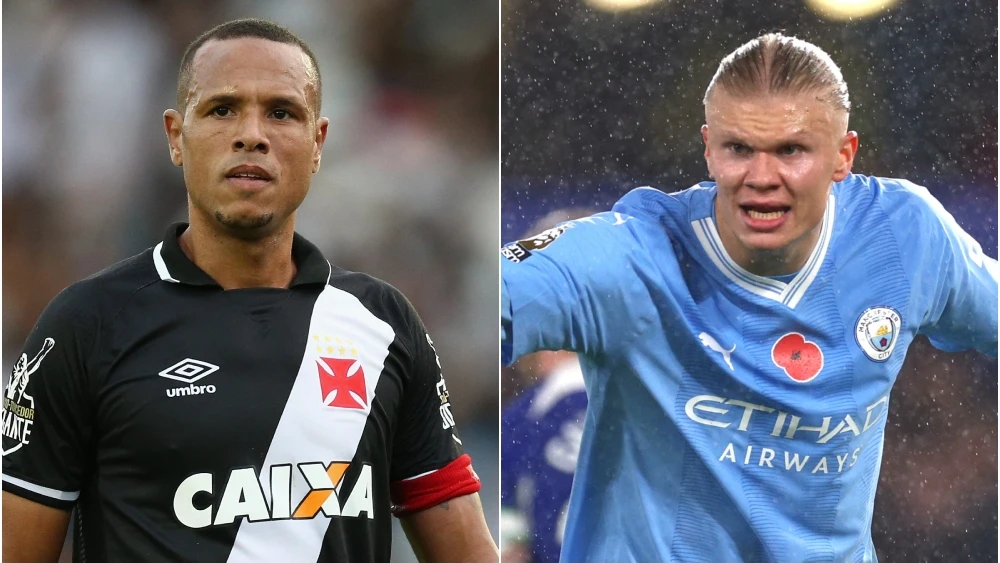 Luis Fabiano y Erling Haaland