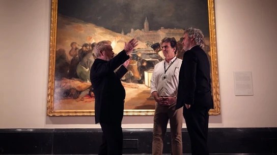 Ridley Scott y Joaquin Phoenix visitaron las pinturas de Goya en el Prado antes del estreno de 'Napoleón' Ridley Scott y Joaquin Phoenix visitaron las pinturas de Goya en el Prado antes del estreno de 'Napoleón'
