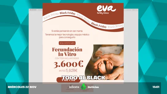 Puedes quedarte embarazada (con descuento) este Black Friday Puedes quedarte embarazada (con descuento) este Black Friday