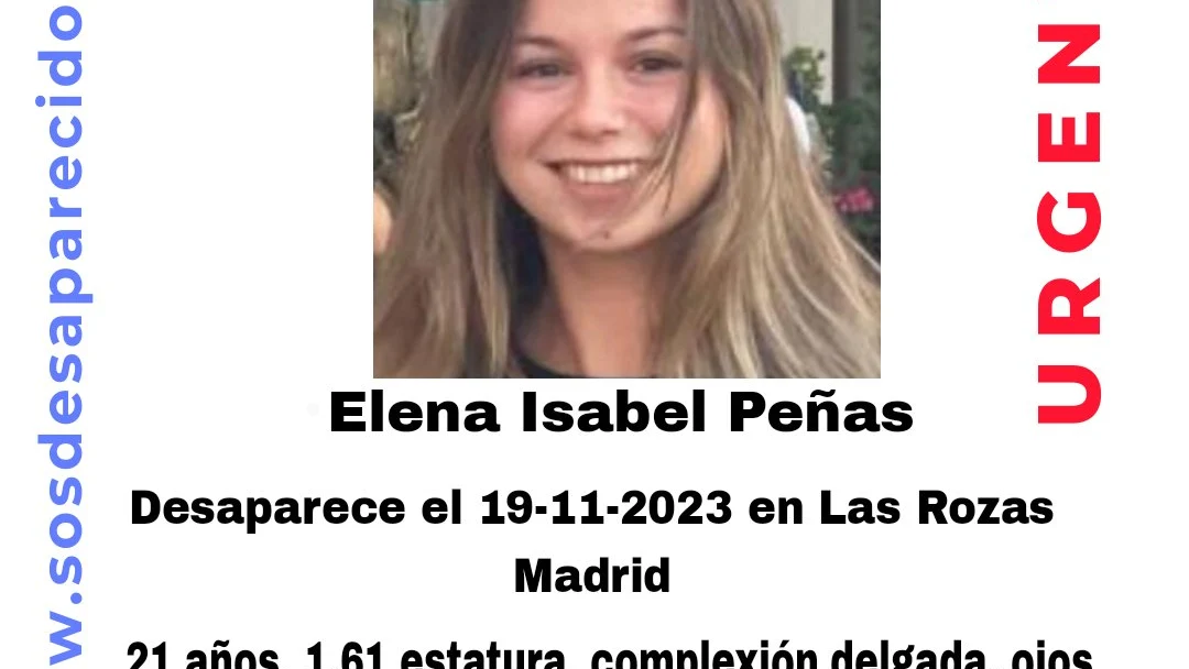 Buscan a Elena Isabel Peñas, desaparecida en Las Rozas.