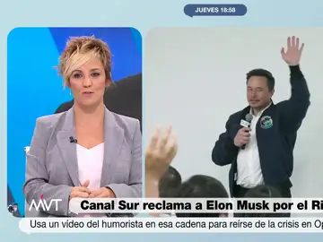 Cristina Pardo, a Elon Musk por la reclamación de Canal Sur: Quiere cobrar por todo, pues por una vez tiene que pagar él