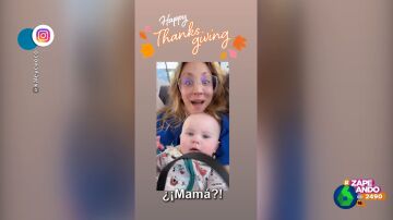 La reacción de la actriz Kaley Cuoco al primer "mamá" de su hija Matilda