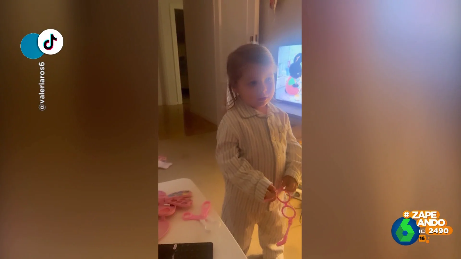 "Tengo que estar guapa para dormir": la adorable respuesta de Federica, la hija de Valeria Ros