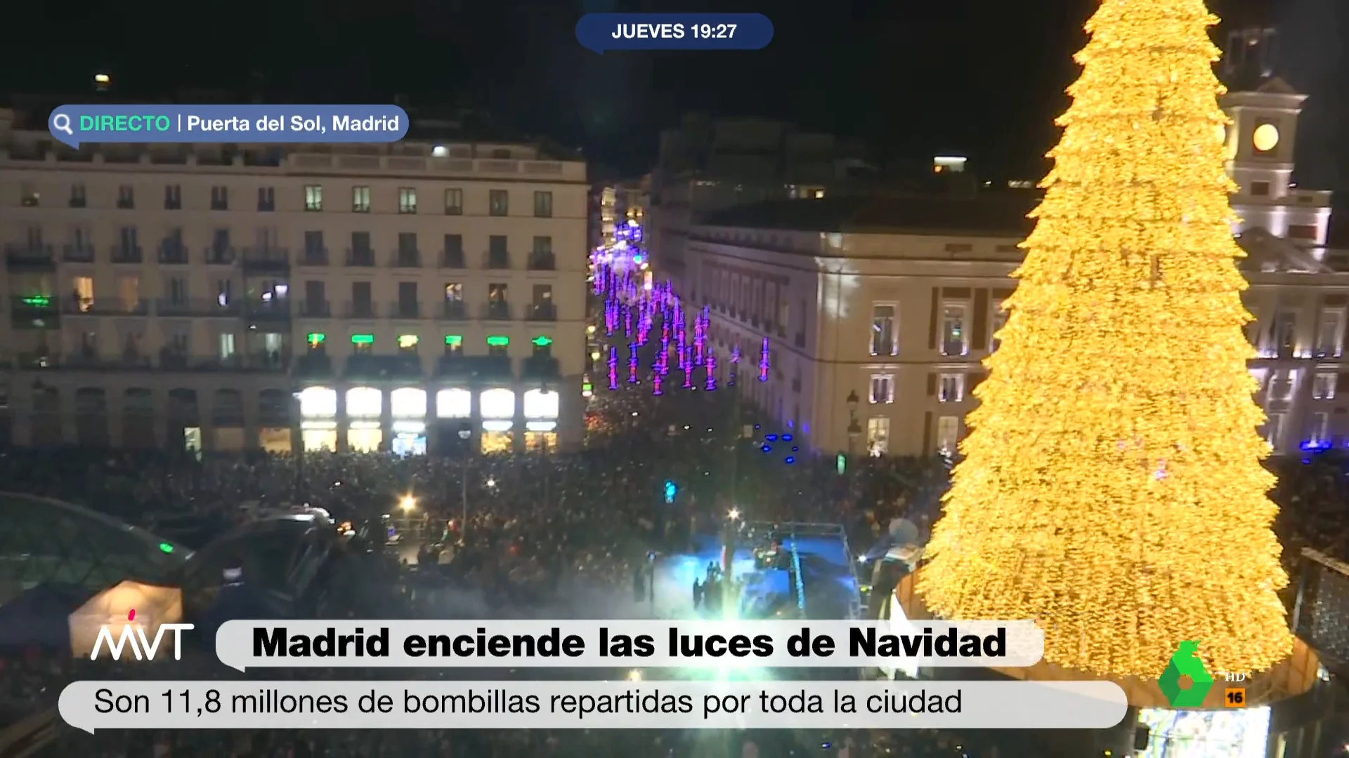 La reacción de Iñaki López al árbol de Navidad de la Puerta del Sol: "Esto lo tiene que estar viendo el alcalde de Vigo"