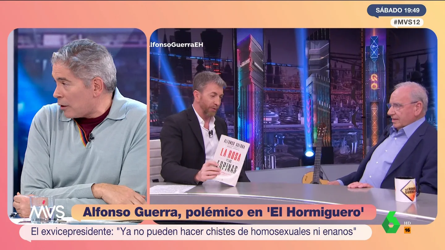 Boris Izaguirre se pregunta por la fijación de Alfonso Guerra con el chiste del homosexual Boris Izaguirre se pregunta por la fijación de Alfonso Guerra con el chiste del homosexual
