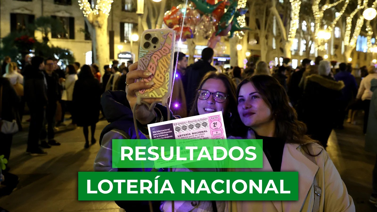 Lotería Nacional en directo, comprueba el sorteo de hoy sábado 25 de noviembre de 2023