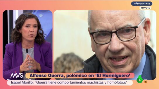 Isabel Morillo: Alfonso Guerra tiene comentarios machistas y hom&oacute;fobos"