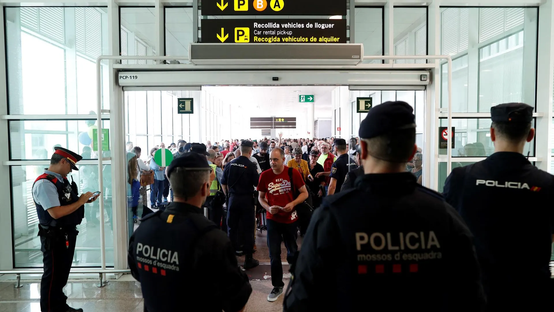 Imagen de archivo de los disturbios en El Prat durante las protesta de Tsunami Democratic