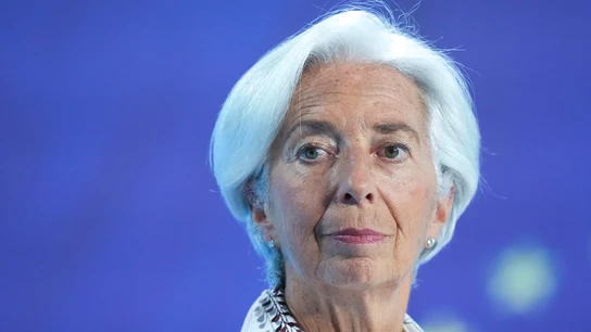 Christine Lagarde, presidenta del Banco Central Europeo, durante una comparecencia Christine Lagarde, presidenta del Banco Central Europeo, durante una comparecencia