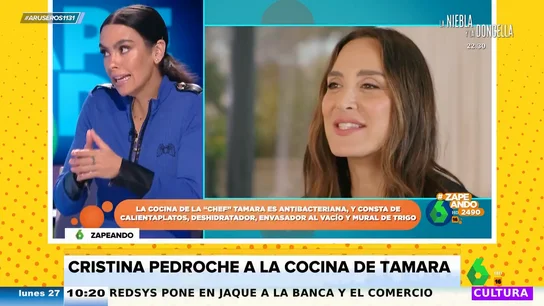 Cristina Pedroche analiza los fallos de la casa de Tamara Falcó: "Si cocina ella de verdad, se va a llenar todo de humo" Cristina Pedroche analiza los fallos de la casa de Tamara Falcó: "Si cocina ella de verdad, se va a llenar todo de humo"