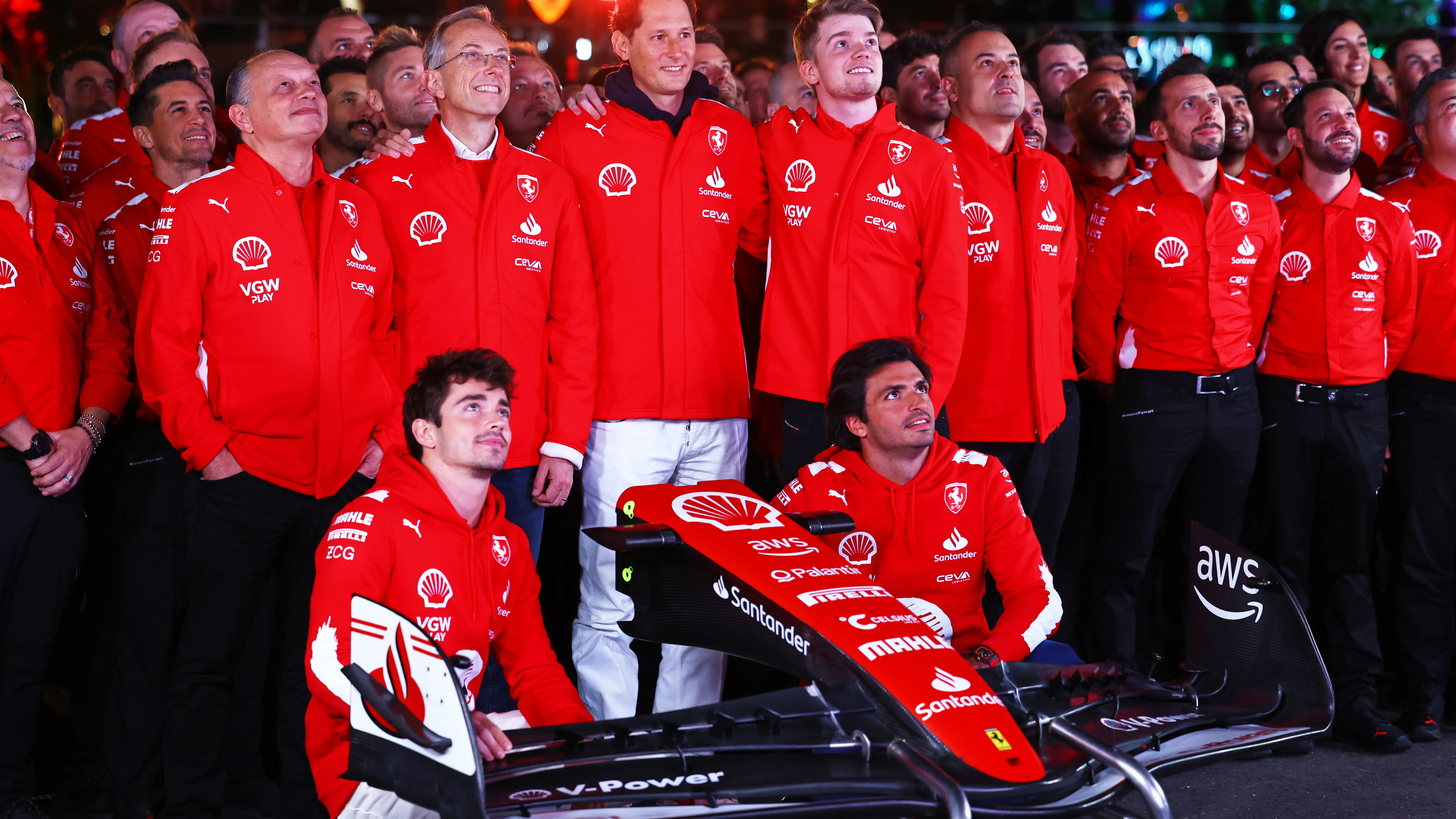 El equipo Ferrari