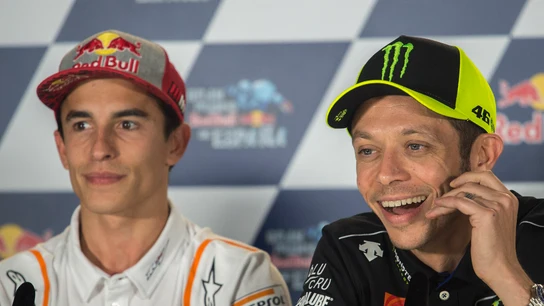 Marc Márquez y Valentino Rossi Marc Márquez y Valentino Rossi