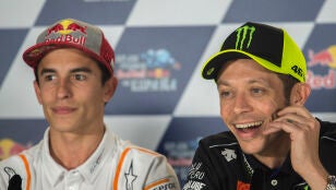 Marc M&aacute;rquez y Valentino Rossi