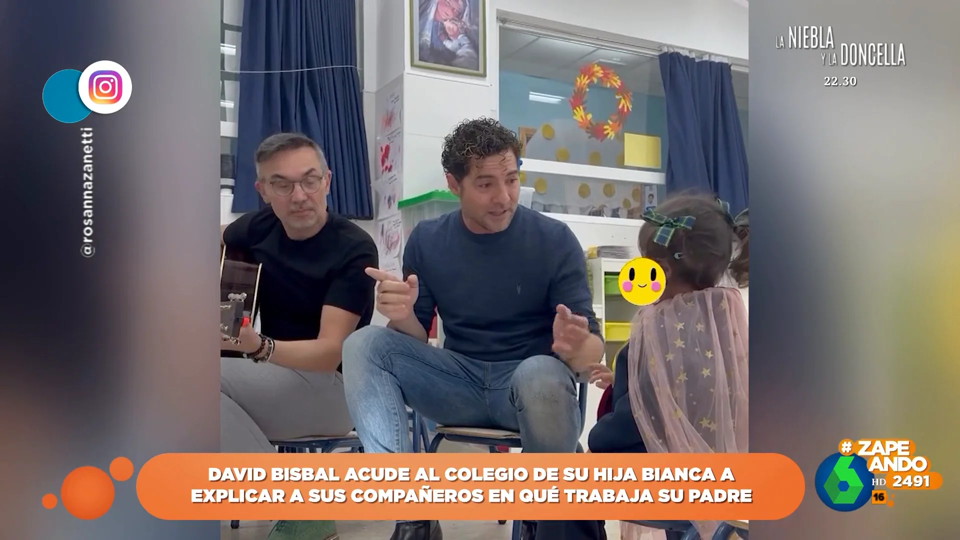 El tierno momento de David Bisbal en el colegio de su hija Bianca