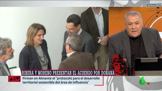 Ferreras, tras el acuerdo sobre Doñana: "Se ha impuesto la racionalidad, es un milagro de Navidad" Ferreras, tras el acuerdo sobre Doñana: "Se ha impuesto la racionalidad, es un milagro de Navidad"