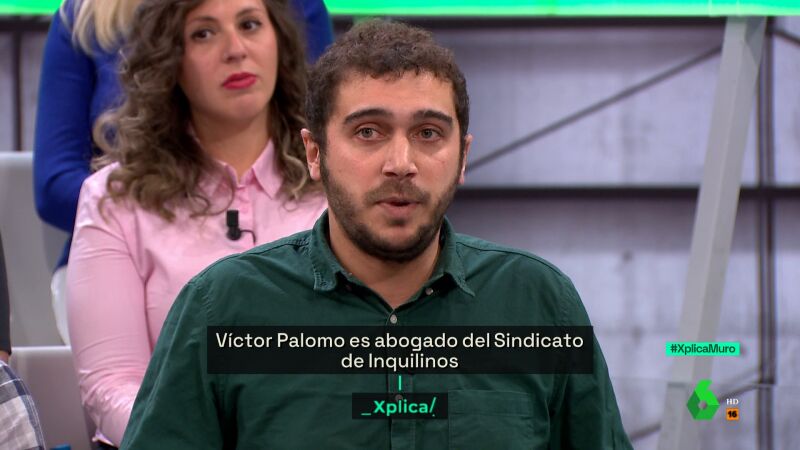 Víctor Palomo, abogado del Sindicato de Inquilinos