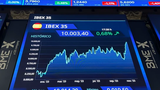 La bolsa recupera los 10.000 puntos por primera vez desde febrero de 2020 La bolsa recupera los 10.000 puntos por primera vez desde febrero de 2020