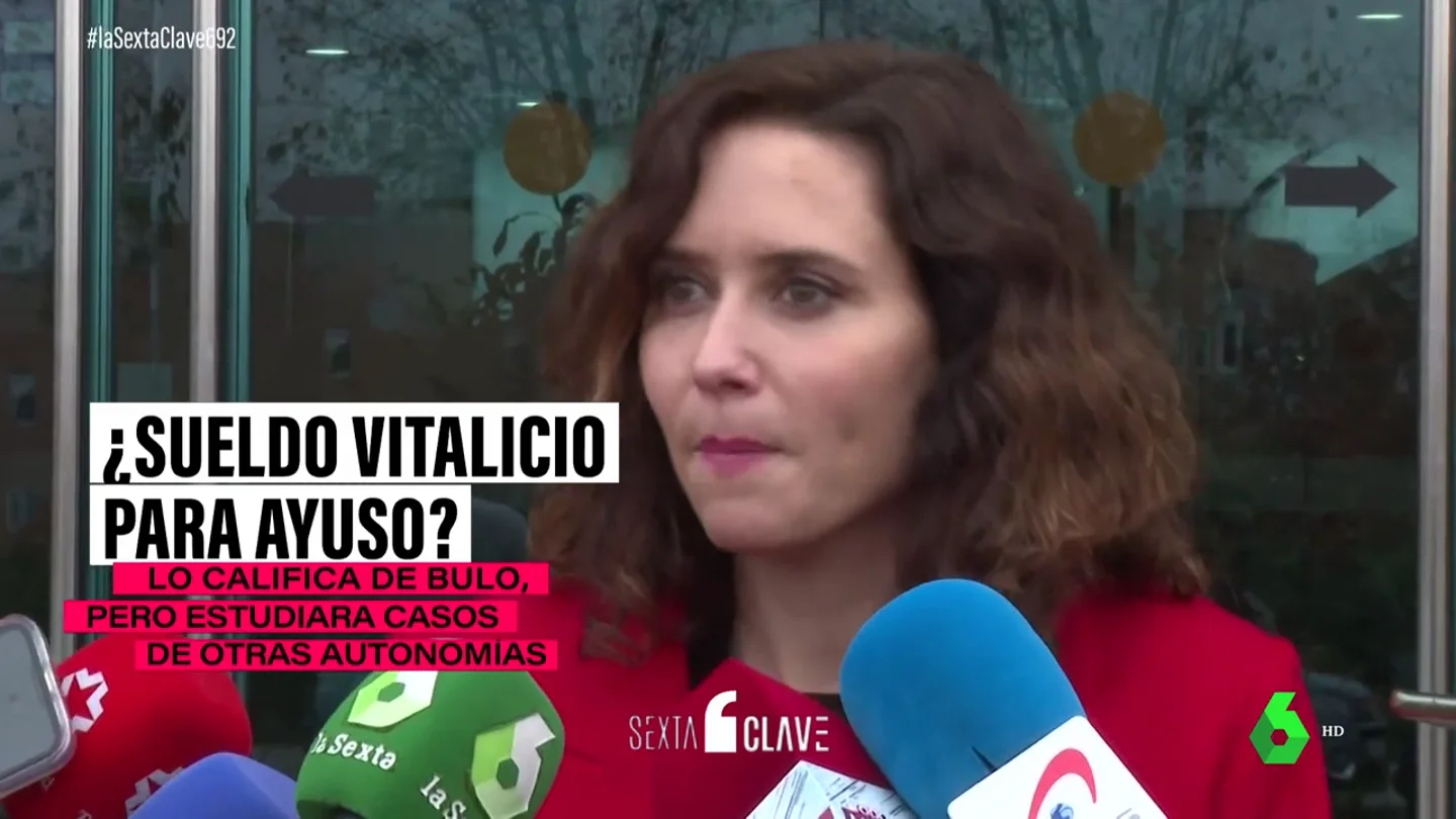 Ayuso pone la primera piedra para su retiro dorado: 8.500 euros de sueldo vitalicio por ser presidente de la Comunidad de Madrid Ayuso pone la primera piedra para su retiro dorado: 8.500 euros de sueldo vitalicio por ser presidente de la Comunidad de Madrid