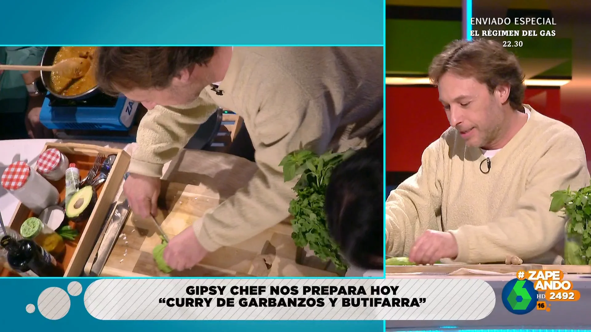 El guiso de Gipsy Chef que puedes preparar en tiempo récord: curri de garbanzos y butifarra