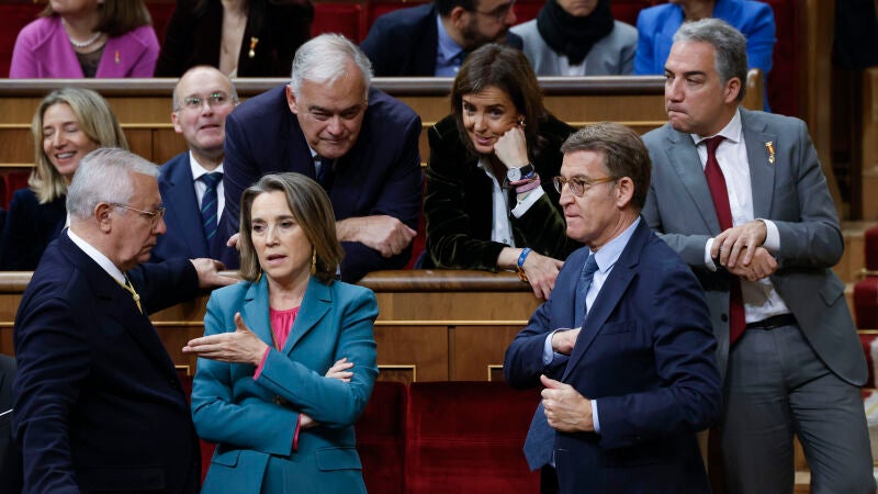 Los diputados del PP, durante el arranque de la legislatura en el Congreso
